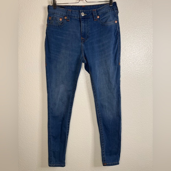 TRUE RELIGION DREAMCATCHER STELLA Mid RISE SKINNY Curvy JEANS 32. - Picture 1 of 11